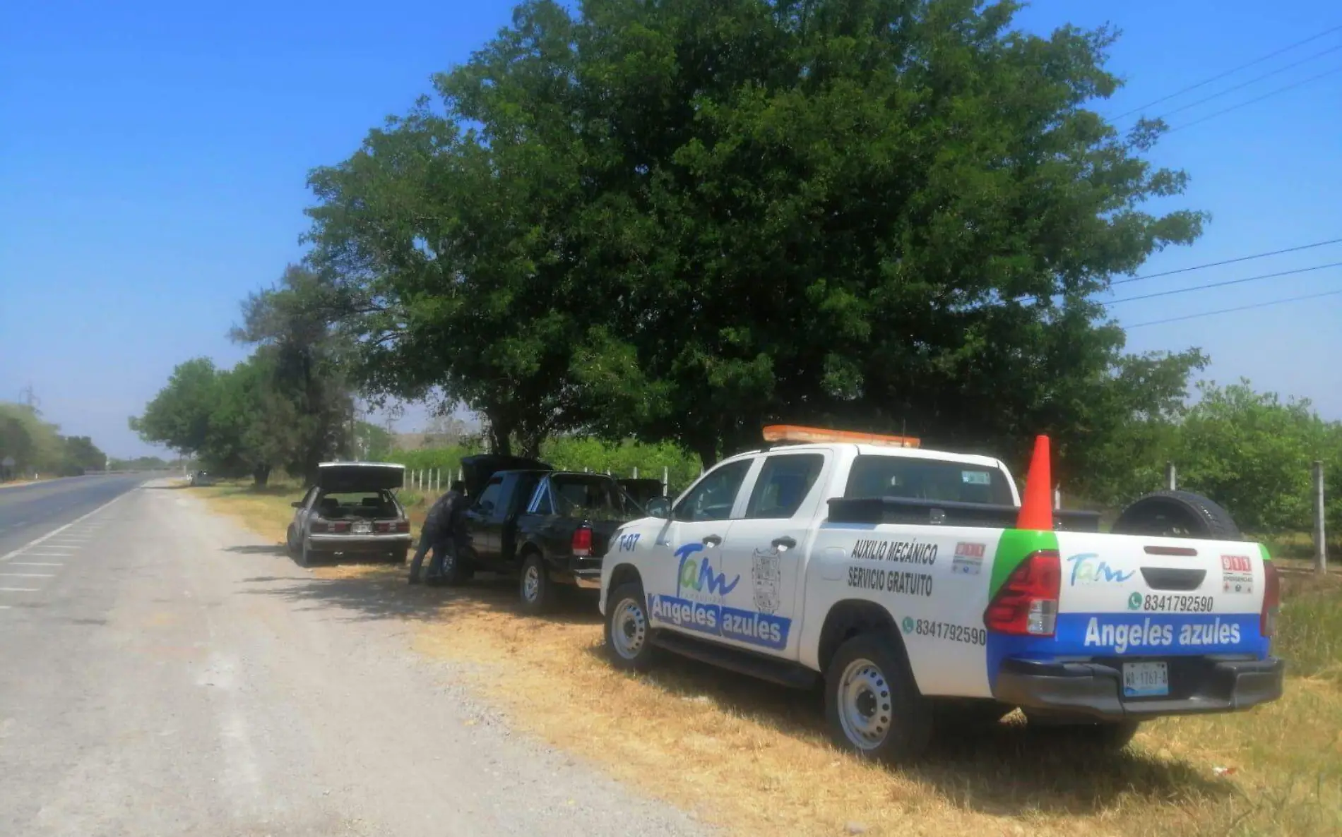 Angeles Azules de Tamaulipas brindarán auxilio mecánico gratuito en carreteras